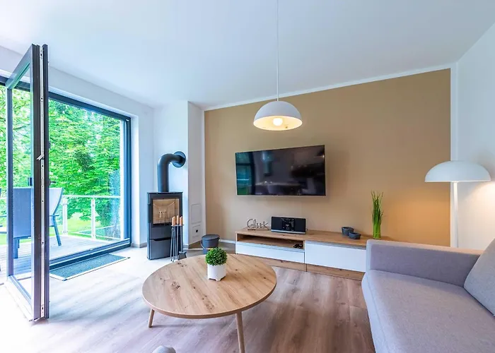 Gluecksraum - Modernes Mit Panoramablick, Kamin & Wohlfuehlambiente 아파트